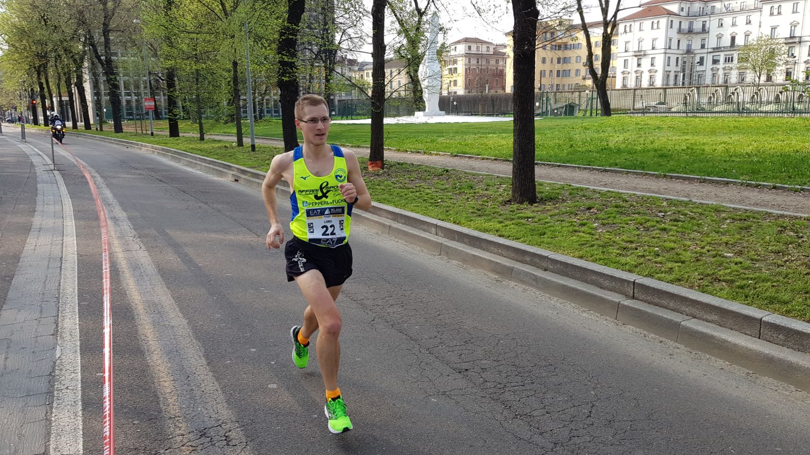 Loris, accountant at Pepperl+Fuchs, at the 30 km race in Monza.