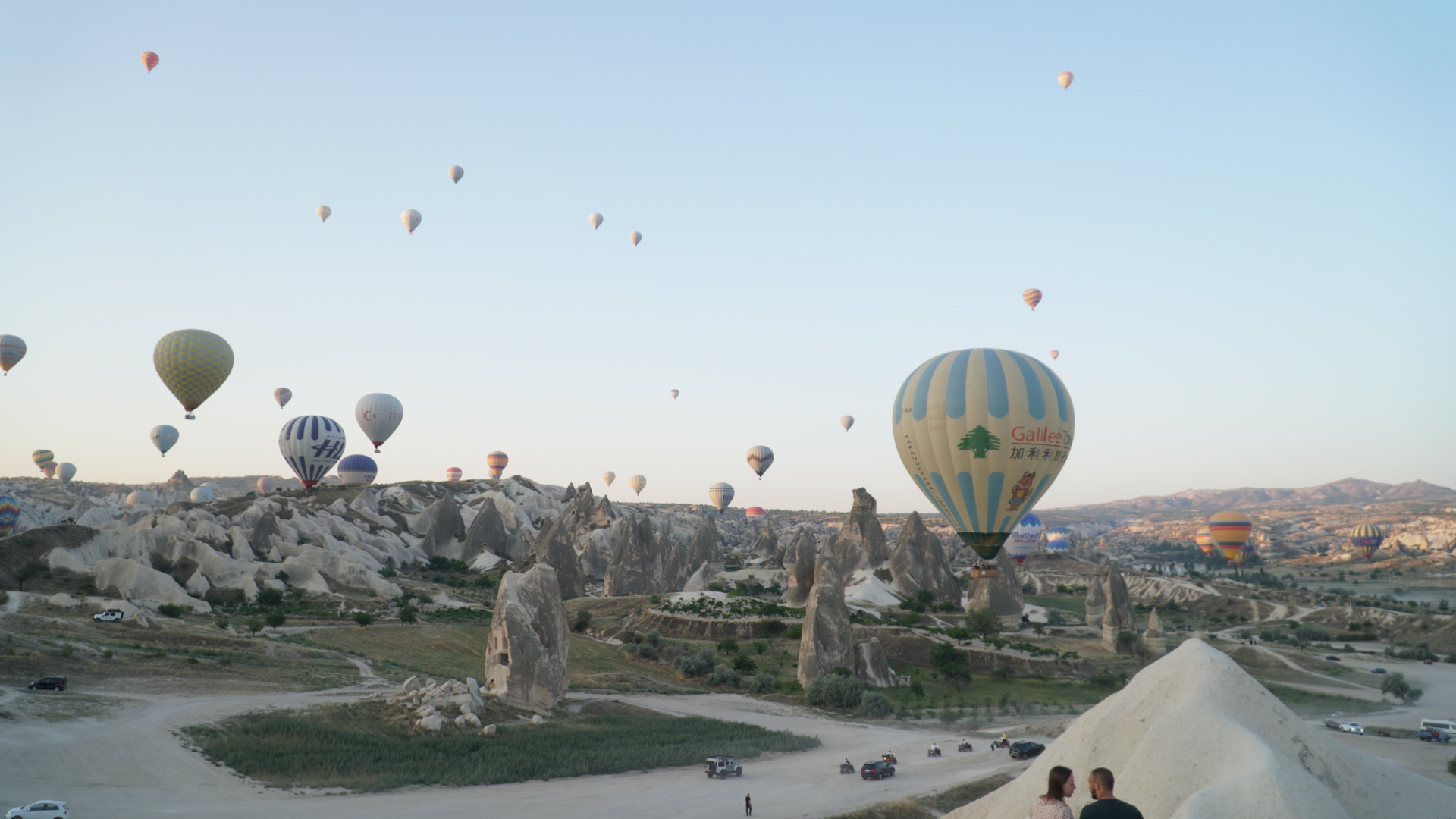 Mongol rally: Short stop in Cappadocia, Turkey: Ascent of 100 hot air balloons