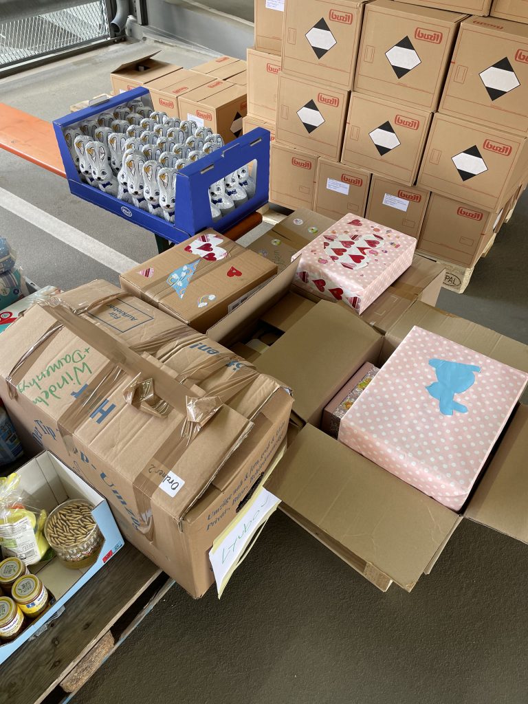 Big Commitment: The organization receives many relief supplies and other donations.