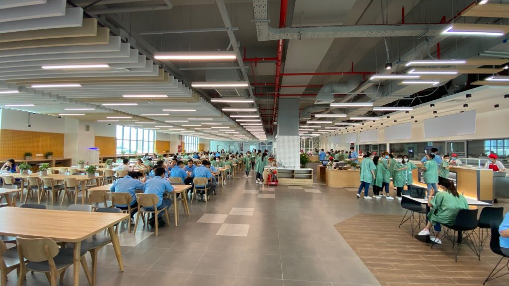 Pepperl+Fuchs moved into new building in Vietnam. Here you can see the canteen.
