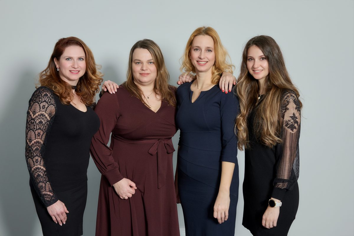 Czech Recruitment Academy Awards. Successful HR Team at Pepperl+Fuchs in Trutnov: (from left to right) Lucie Hlaváčková, Markéta Škodová, Petra Horáčková, Jana Marečková.